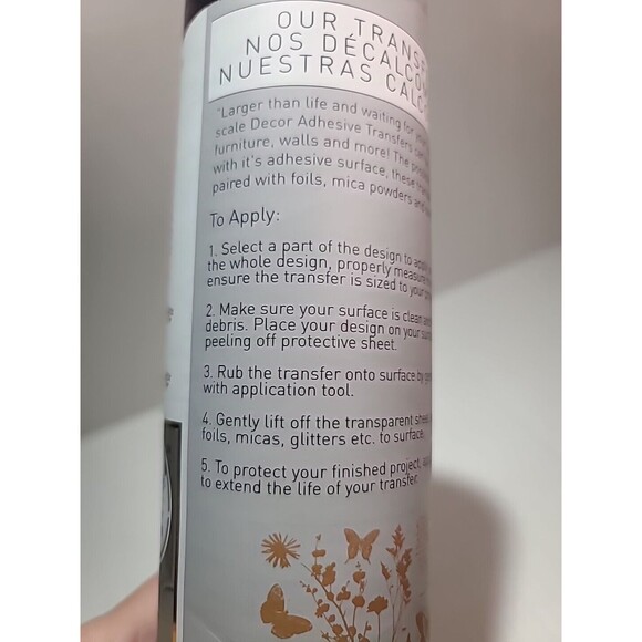 NEW Redesign Papillon Furniture Transfer Script Butterflies Floral RETIRED - Picture 9 of 10